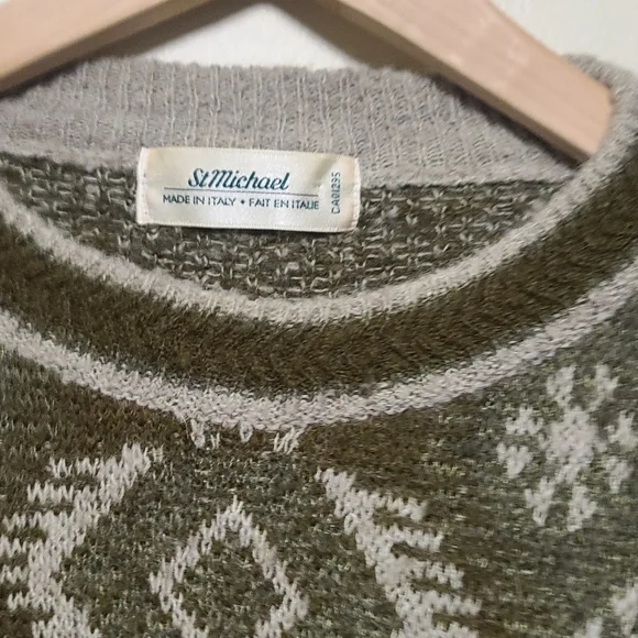 St Michael vintage crewneck wool sweater size xl - Picture 5 of 6
